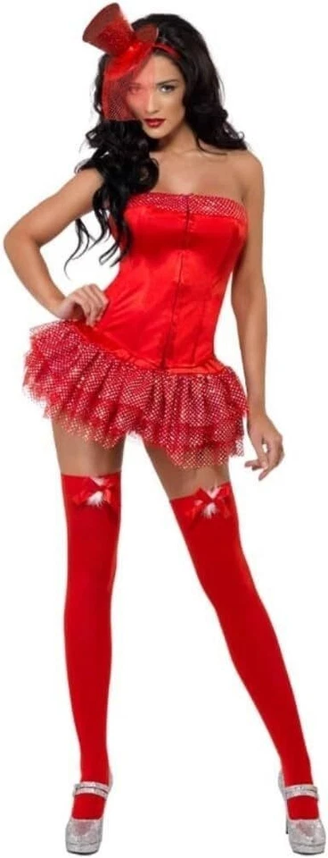 Christmas Ladies Red Burlesque Costume - Image 1 of 1