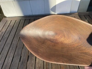 MCM Hand Carved Walnut Bowl - Picture 1 of 3