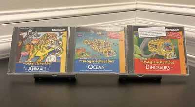 NEW Microsoft Scholastic's The Magic School Bus Explores Animals & Ocean & Dinos - Image 1 of 4