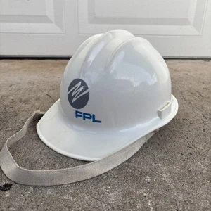 Casco di sicurezza vintage FPL hard boiled cappello rigido Bullard Co. Plastica con mentoniera - Foto 1 di 13