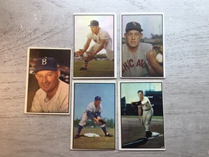 1953 Bowman Color ( 5 Karten Lot ) sehr guter Zustand + - Bild 1 von 2