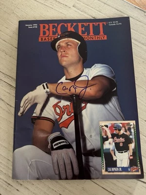 Cal Ripken Jr Signed Auto JAN 1995 Beckett Magazine Cover Baltimore Orioles COA - Image 1 of 4