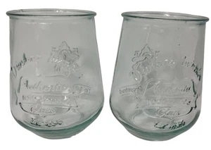 Auténtico juego de dos vasos de vidrio reciclado San Miguel VER - Imagen 1 de 13