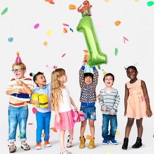 Dinosaur Theme Numeral Balloons Birthday Party Balloons Wedding Home Decor - Picture 1 of 12