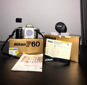 Nikon F60 Analoge Spiegelreflexkamera Objektiv Nikon AF 35-80mm f/4-5 + Box - Bild 1 von 8