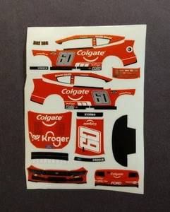 2025 Custom Ryan Preece #60 Colgate 1/64 Peel & Stick Decals - Picture 1 of 1