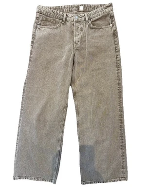 H&M Denim 14 Brown Light Wash Wide Leg Baggy Denim Jeans - Image 1 of 4