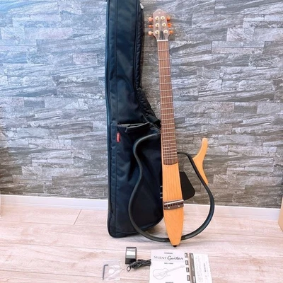Guitarra silenciosa Yamaha SLG-100S cuerda de acero acústica-eléctrica Japón ... - Imagen 1 de 4