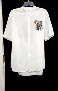 De Colección Para Hombres Ruwenzori Jambo Kenia Africano Safari Botón Camisa Larga Top XL Elefante - Imagen 1 de 13