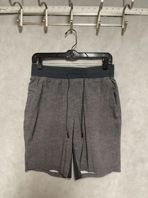 Pantalones Cortos Lululemon Hombre S Gris T.H.E. Nuevos sin Etiquetas Gimnasio activo rendimiento corto 9" sin forro Foto 1 de 4