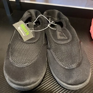 Men's black swim pool Shoes beach water mesh OT Revolution size 11/12 NWT - Picture 1 of 3