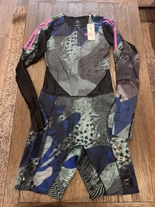 Para hombres Adidas Pro Elite Spandex Patrocinado Unitard Traje de Velocidad Traje de Piel Mediano Nuevo - Imagen 1 de 2