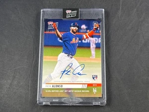 2019 Topps Now MLB Baseball Pete Alonso #257A Rookie Auto 80/99 New York Mets RC - Bild 1 von 2