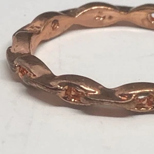 Stacheldraht Stil Band Vintage Ring Größe 8 Kupfer Farbe Versand aus USA - Bild 1 von 5