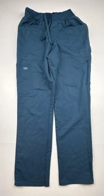 Pantalones Médicos Dickies Talla XS Verde Carga Cordón Elástico Cremallera Bolsillo Carga Foto 1 de 4