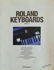 Vintage Roland Keyboards Brochure / Catalog 1988 - German Edition Music Gear - Picture 1 of 3