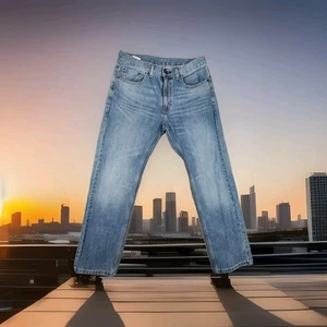 Levi's 505 Jeans Mens 32x30 Tag Regular Fit Straight Leg Pants 32X29 Measured - Picture 1 of 20