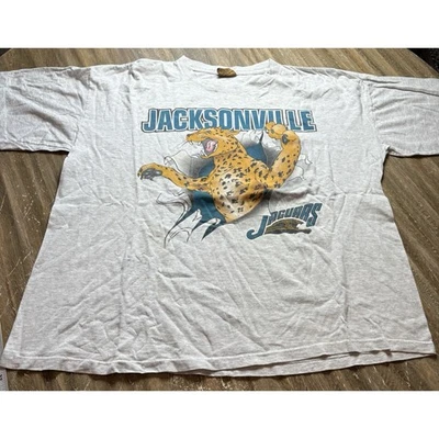 Camiseta XL de colección 1993 Nutmeg Mills Jacksonville Jaguars Breakthrough NFL para hombre Foto 1 de 4
