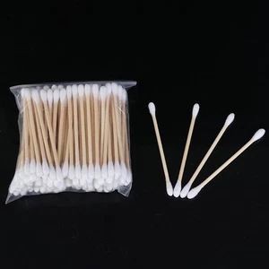 100Pcs Double Head Disposable Makeup Cotton Swab Cotton Buds Daily Cleaning _si - Picture 1 of 12