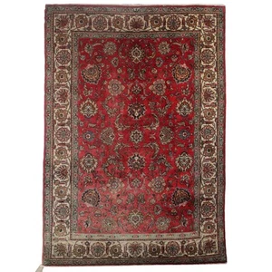 Tappeto Tabriz Antico Cotone Lana Nodo Grosso Persia 280 x 197 cm Originale - Foto 1 di 8