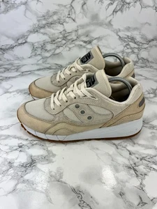 Zapatillas Hombre Saucony S6000 Beige Reino Unido 6 Mallas Gamuza Parte Superior Goma Suela Exterior - Imagen 1 de 14