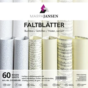 Pieghevoli "Testo e Spartiti", 15 x 15 cm, 60 fogli - Foto 1 di 9