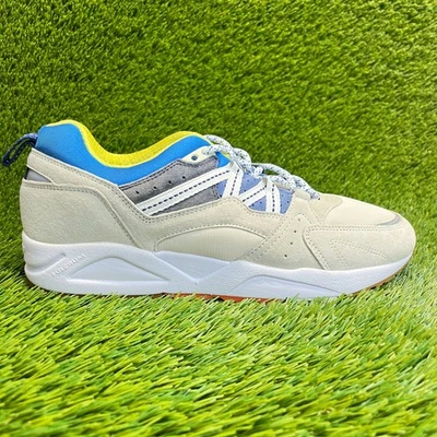Karhu Fusion 2.0 Mens Size 9 Beige Blue Gray Athletic Running Shoes Sneakers - Image 1 of 4