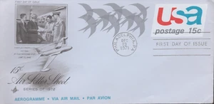 1971 First Day Aerogramme - Scott # UC44 - Art Craft Cachet - Bild 1 von 1