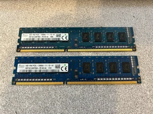 Lot of 8 GB (4 GB x 2 sticks) SK hynix PC3L-12800U DDR3L Desktop RAM Memory - Picture 1 of 1
