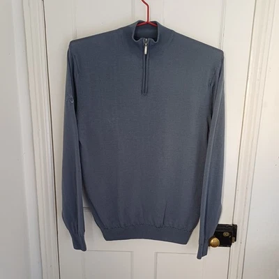 Callaway Jumper Men's Quarter Zip 100% Merino Wool  XL - Image 1 of 4