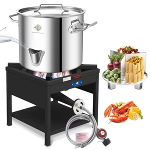 Bruciatore a Propano ARC per Cucina da Esterno - Pentola Grande con Beccuccio Acqua 32QT - Foto 1 di 7