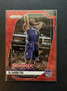 De’Aaron Fox 2024 Prizm Monopoly Red Parallel 🔥 Kings Star - Mint! - Picture 1 of 2