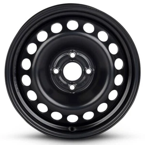 New 15x6 inch Rim for Pontiac Wave 2007 Black Painted 15 in Steel Wheel - Picture 1 of 5