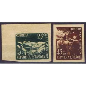 ESPAÑA EDIFIL 787A/788A HOMENAJE 43 DIVISION NUEVO SIN FIJASELLOS GOMA ORIGINAL - Picture 1 of 2