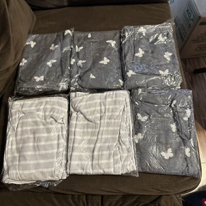 Grey & White Leggings/pajama Pants Brand New Set Of 6 - Picture 1 of 4