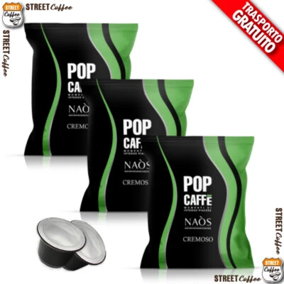 POP CAFFÈ 400 Cialde Capsule Caffè Pop Naos 2 Cremoso compatibili Nespresso *