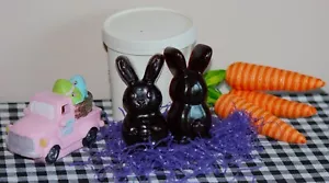 Easter Bunny Shaped Wax Melt Realistic Chocolate Caramel Scent Hand Made - Picture 1 of 3