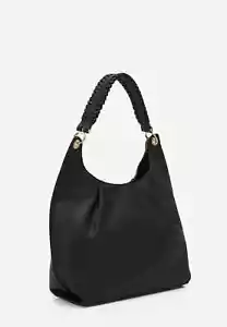 Dune London Derry Women's Black Faux Leather Hobo Handbag Shoulder Bag New - Picture 1 of 4