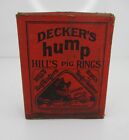 Vintage 50S Deckers Hump Hills Pig Rings No 1 Copperwire W Box Pig Hog Graphics