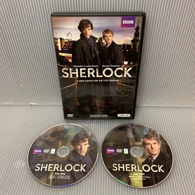 Шерлок: полная серия 1 (BBC, 2-дисковый набор DVD, 2010) ~ Камбербэтч, Фримен - Изображение 1 из 4