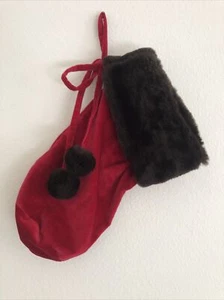 Portabottiglie vino pelliccia sintetica velluto rosso intenso fienile ceramica - Foto 1 di 7