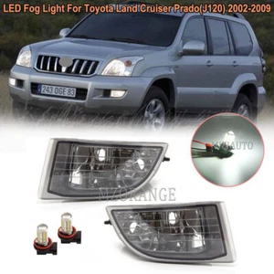 LED Bumper Fog Light W/Bulbs For Toyota Land Cruiser Prado FJ 120 02-09 Replace - Foto 1 di 12