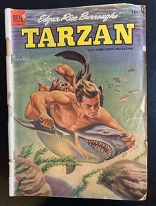 Tarzan #56 Mai 1954 Haifischbrief (Russ Manning) Lesbarer Zustand. Siehe Fotos.  - Bild 1 von 3