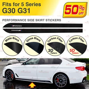 Seitenschweller Rennstreifen Grafik Vinyl Aufkleber Dekor für BMW G30 G31 5er - Bild 1 von 12