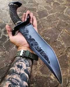 Hand Forged J2 Steel Hunting Bowie knife - Picture 1 of 1