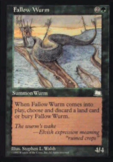 Fallow Wurm - Weatherlight: #126, Magic: The Gathering Nm R124 - Image 1 of 1