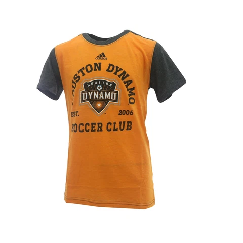 Houston Dynamo Official MLS Adidas Apparel Kids Youth Size T-Shirt New with Tags Cover