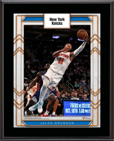 Jalen Brunson New York Knicks 10.5" x 13" Sublimated Player Plaque Cover