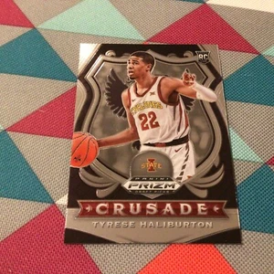 Tyrese Haliburton kings #90 crusade RC 2020-21 PANINI PRIZM DRAFT PICKS NBA - Picture 1 of 1