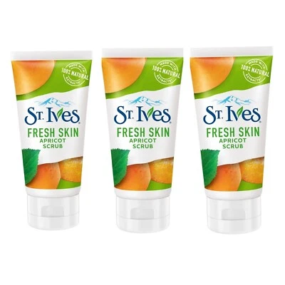 3x ST. IVES Fresh Skin Apricot Facial Scrub 150ml - Image 1 of 2